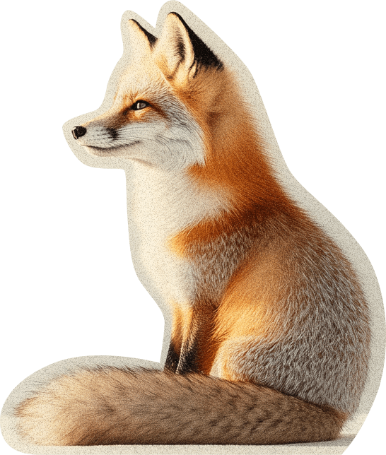 animated nature scene with a fox