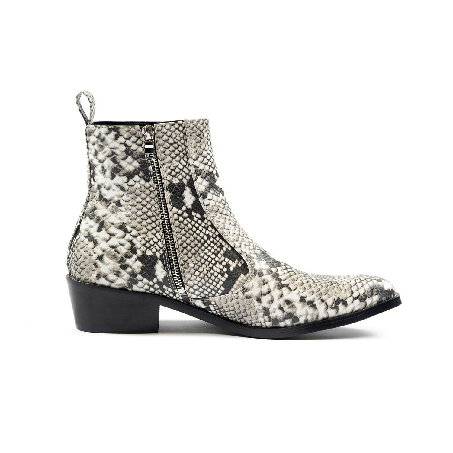 vegan fake snake boots