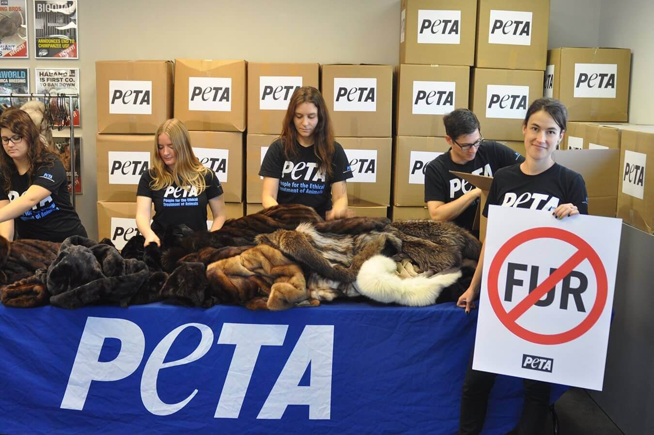 PETA donate fur