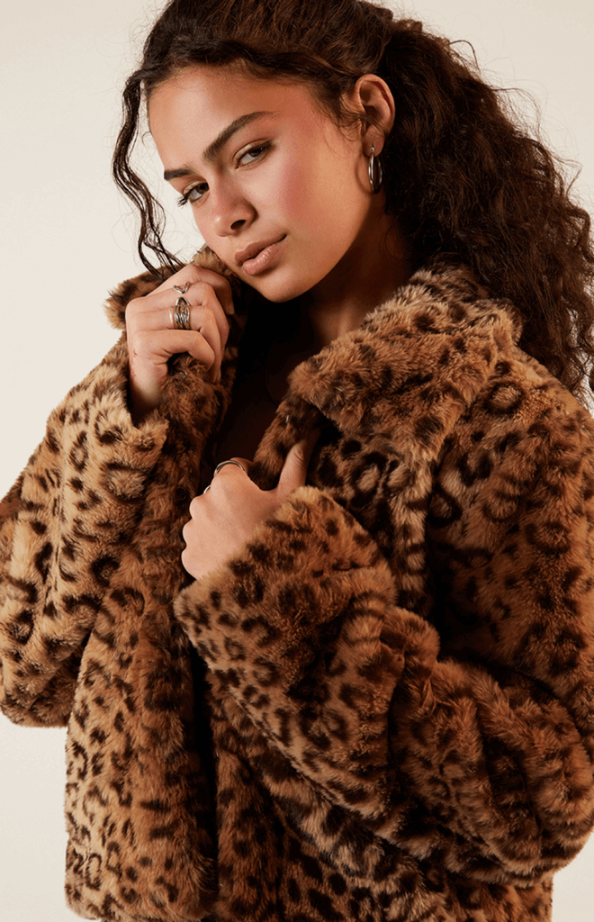 vegan fur jacket